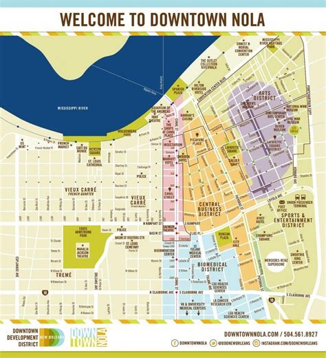 Map Of Nolas Districts Nola Travels New Orleans Travel Guide