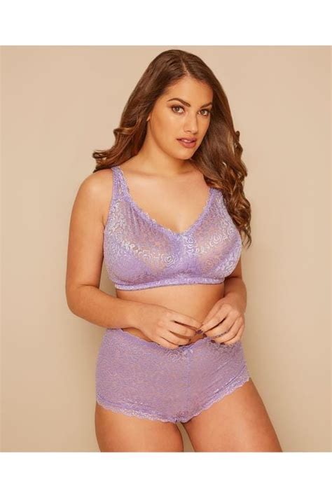 lilac hi shine lace non wired bra yours clothing