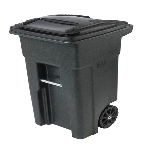 Toter 32 Gal Trash Can Greenstone With Wheels And Lid