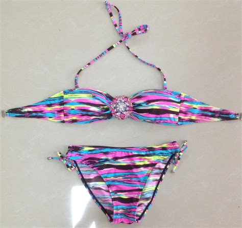 Summer Style Women Swimsuit 2017 New Arrive Sexy Rhinestone Bikini Set Crystal Push Up Swimwear
