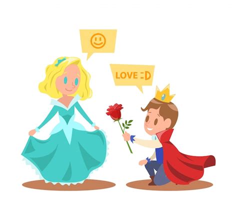 Diseño De Personajes De Princesas Y Princesas Vector Premium