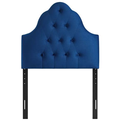 Modway Sovereign Twin Diamond Tufted Performance Velvet Headboard In Navy