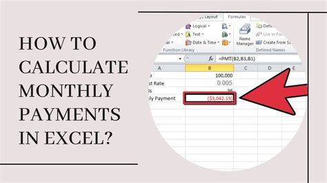 How To Calculate Monthly Payments In Excel Earn And Excel