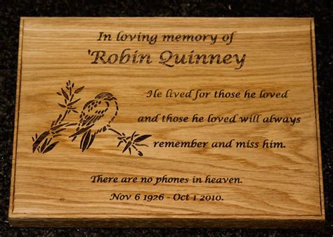 Wooden Plaques Memorials And Signs The Sign Maker