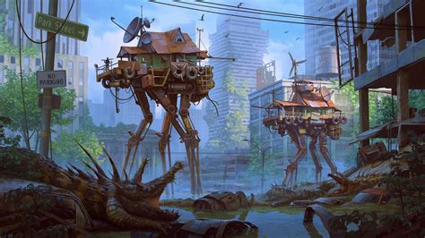 Download Creature City House Sci Fi Post Apocalyptic Sci Fi City Hd