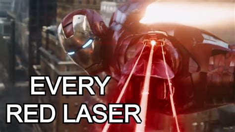 Every Iron Man Red Laser Attack Iron Man 2 Garden Fight Youtube