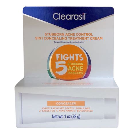 Buy Clearasil Stubborn Acne Control 5in1 Concealing Treatment Cream 1