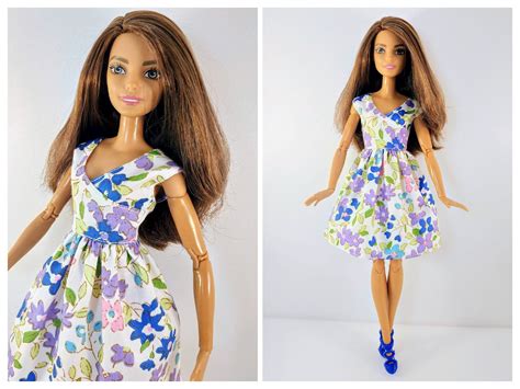 Barbie Clothes Doll Clothes Short Summer Dress For Barbie Etsy Short Summer Dresses Short