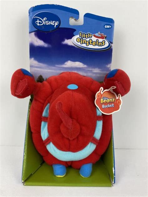 Disney Little Einsteins Beanz Red Rocket Plush Toy 6 Months Nwnp