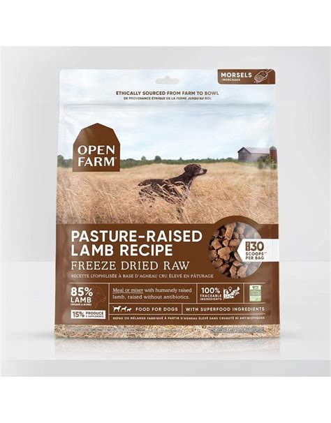 Open Farm Dog Freeze Dried Raw Pasture Raised Lamb Recipe Rosie Bunny
