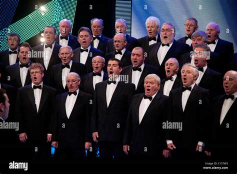 A Traditional Welsh Male Voice Choir Singing Wales Uk Stock Photo Alamy