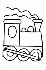 Train Simple Clipart Easy Engine Cliparts Drawing Coloring Library Cartoon sketch template