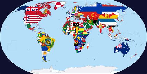 Each Countrys First National Flag More Maps On The Web