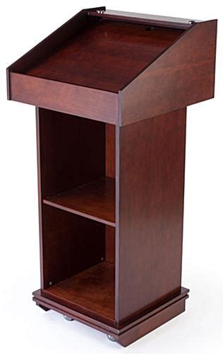 Wood Podium Converts To Tabletop