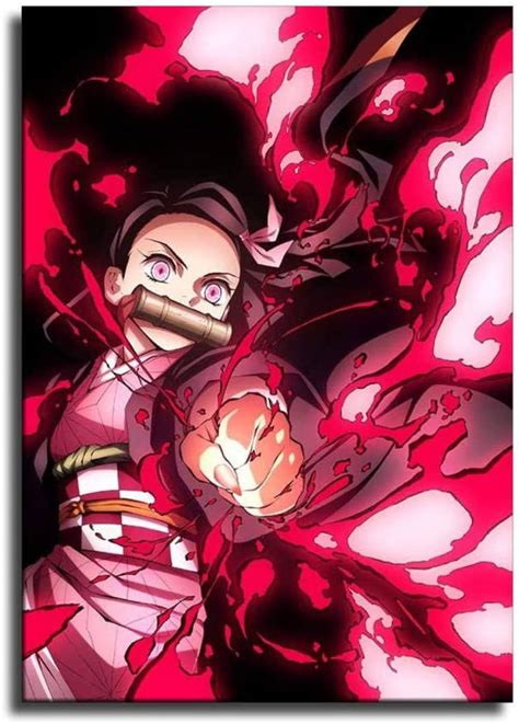 Yuhui Nezuko Blood Demon Art Canvas Art Poster And Wall Art