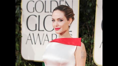 Angelina Jolie 2012 Golden Globes Atelier Versace White And Red Gown
