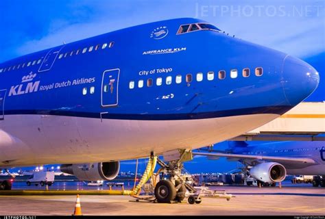 Klm Boeing 747 406 M Vliegtuig Luchthavens Lucht