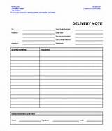 Delivery Order Word Template Pictures