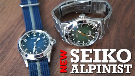 New Seiko Baby Alpinist 38 Mm Full Review Blue Spb157 Vs Green Spb155