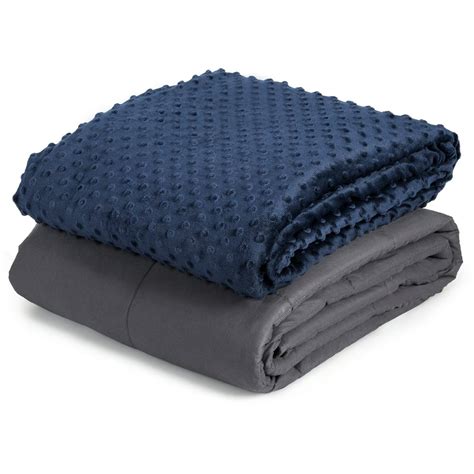 Topbuy 60 X 80cotton Weighted Blankets With Crystal Velvet 20 Lbs