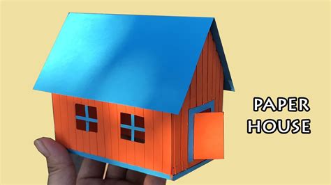 How To Make A Beautiful Paper House Paper House Making Very Easy Way