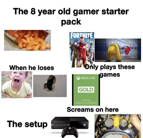 The 8 Year Old Gamer Starter Pack Rstarterpacks