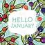 Hello January Card Stock Illustration  Download Image Now IStock
