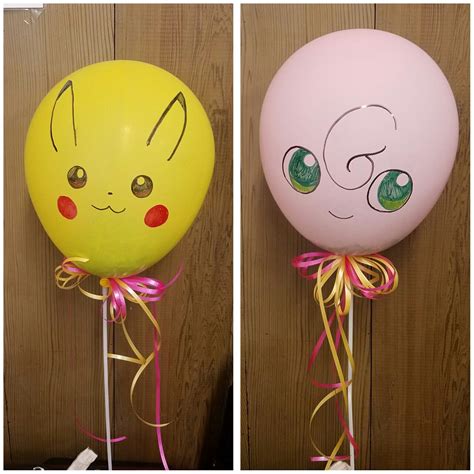 T Cards Stuffed Inside Balloon Pikachu And Jigglypuff Gym Sister T