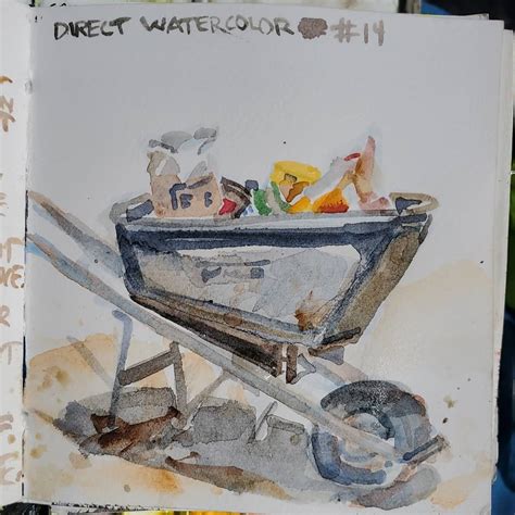 Arty Velarde Direct Watercolor 14 Wheelbarrow