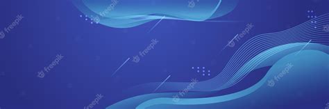 Premium Vector Modern Wave Blue Abstract Banner Design Background