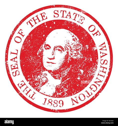 Washington State Seal Stamp Stock Vector Image And Art Alamy