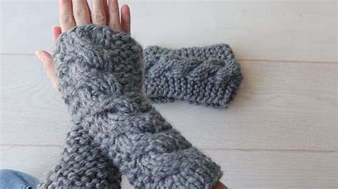 Download Knitting Pattern For Fingerless Gloves Using 2 Needles 