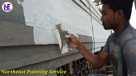 Waterproof Wall Putty Application Asian Paint Smartcare Youtube