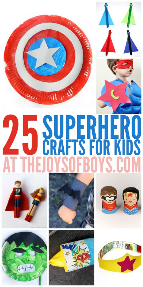 25 Superhero Crafts For Kids The Joys Of Boys Superhero Crafts