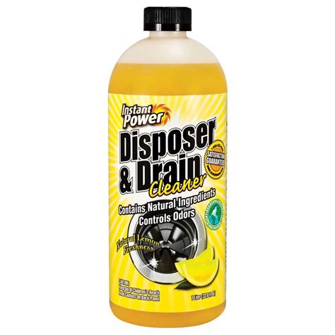 Instant Power 338 Oz Disposal And Drain Cleaner Lemon 1501 The Home