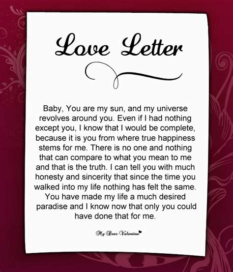 17 Best Images About Love Letters On Pinterest Sweet Love Letter For