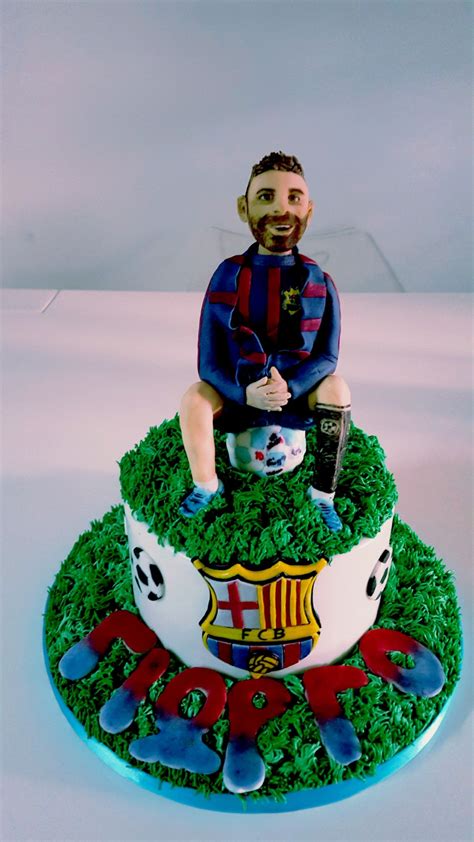 Lionel Messi Cake Fondant Clay Christmas Decorations Birthday Ideas