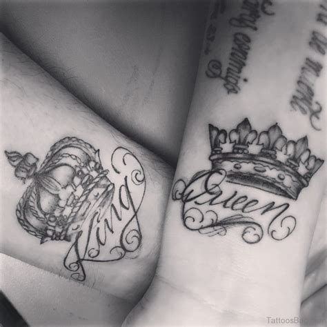 48 King And Queen Tattoos For Wrist