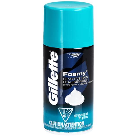 Gillette Foamy Shaving Cream Sensitive Skin 311g London Drugs