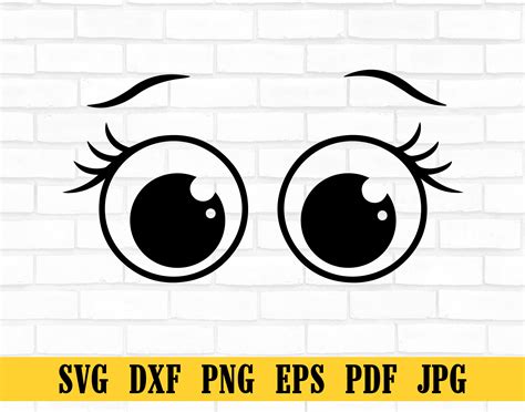 Cartoon Eyes Svgcomic Book Eyes Svg Googly Eyesout Linecut Filepng