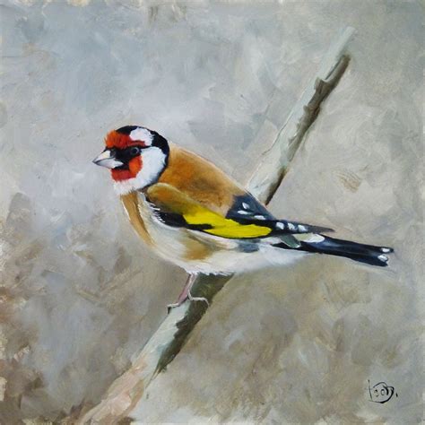 Goldfinch Oil Painting By Isabelle Boulanger Artfinder