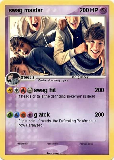 Pokémon Swag Master 3 3 Swag Hit My Pokemon Card