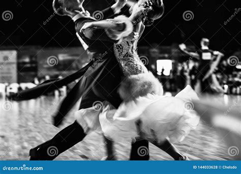 Couple Of Dancers Ballroom Dancing Stock Photo Image Of Jive