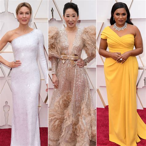 Oscars 2020 Red Carpet Fashion See Celeb Dresses Gowns