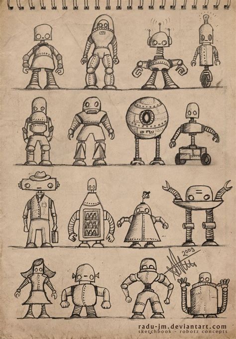 The 25 Best Robots Drawing Ideas On Pinterest Robot Art Robot And