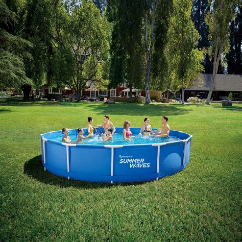 Summer Waves® 15′ X 42″ Active Frame Pool With Filter Pump Cover And