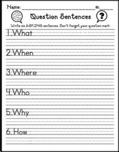Given their nature, these are the first words children use to acquire facts about their worlds. 13 Best Images of Question Words Worksheets First Grade ...