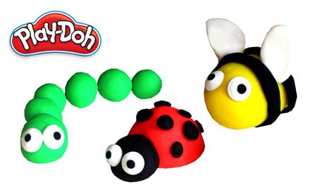 Play Doh How To Make Funny Insects With Modeling Clay Creative For