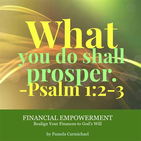 Whatever You Do Shall Prosper—psalm 12 3 Living Success