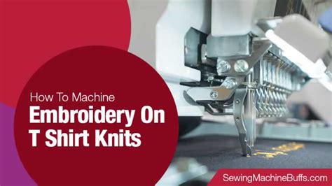 How to Machine Embroidery on T-shirt Knits